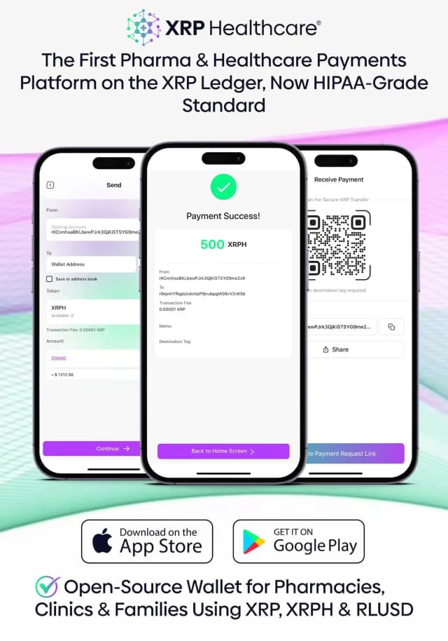 XRP Healthcare LLC Expands First HIPAA-Grade, Open-Source XRPH Wallet Into U.S. and East African Pharmacy Markets