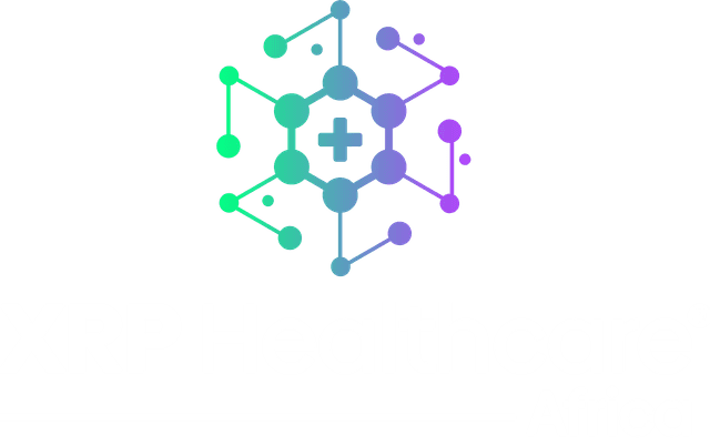XRP Healthcare Africa logo white vertical