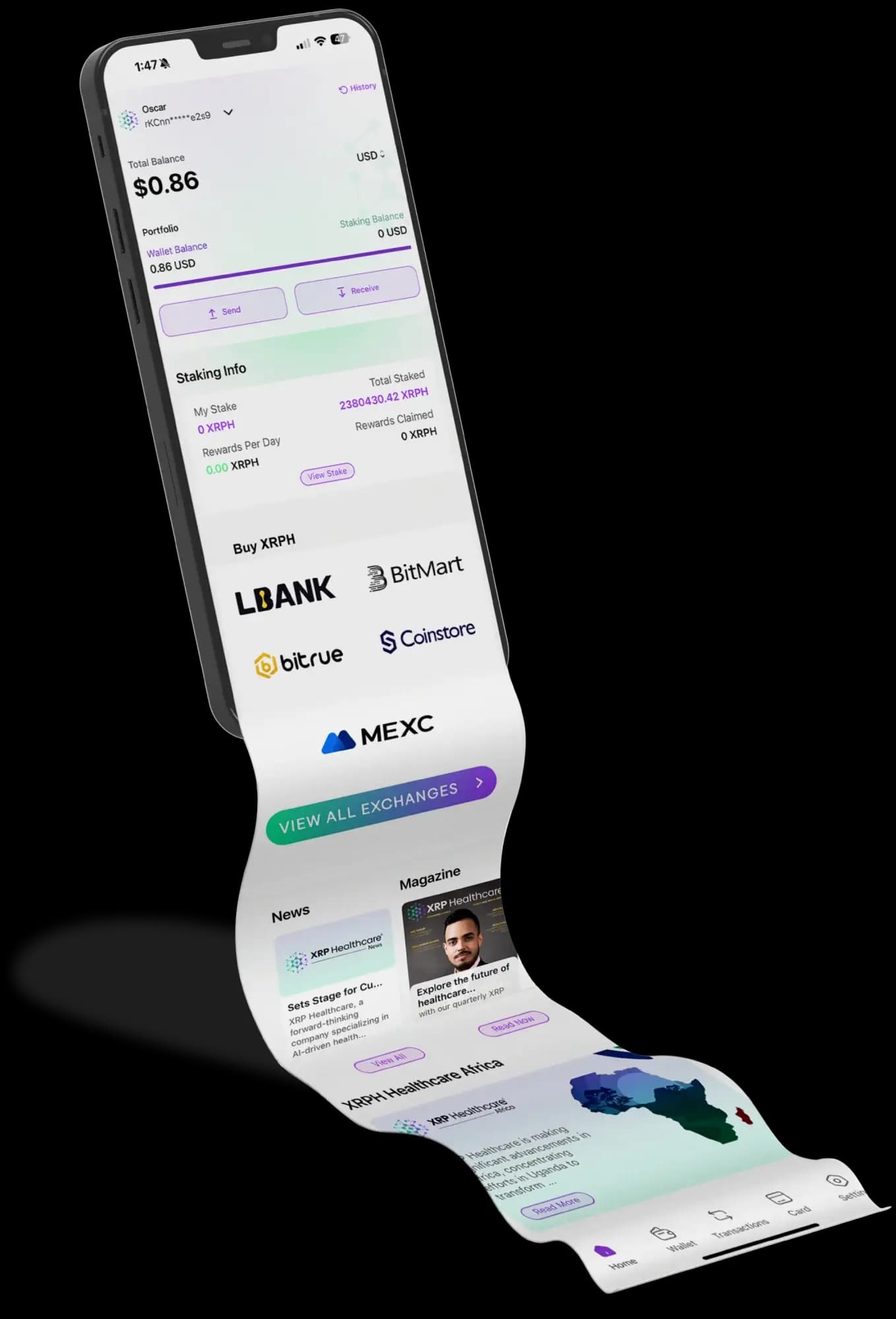 The XRPH Wallet available to download