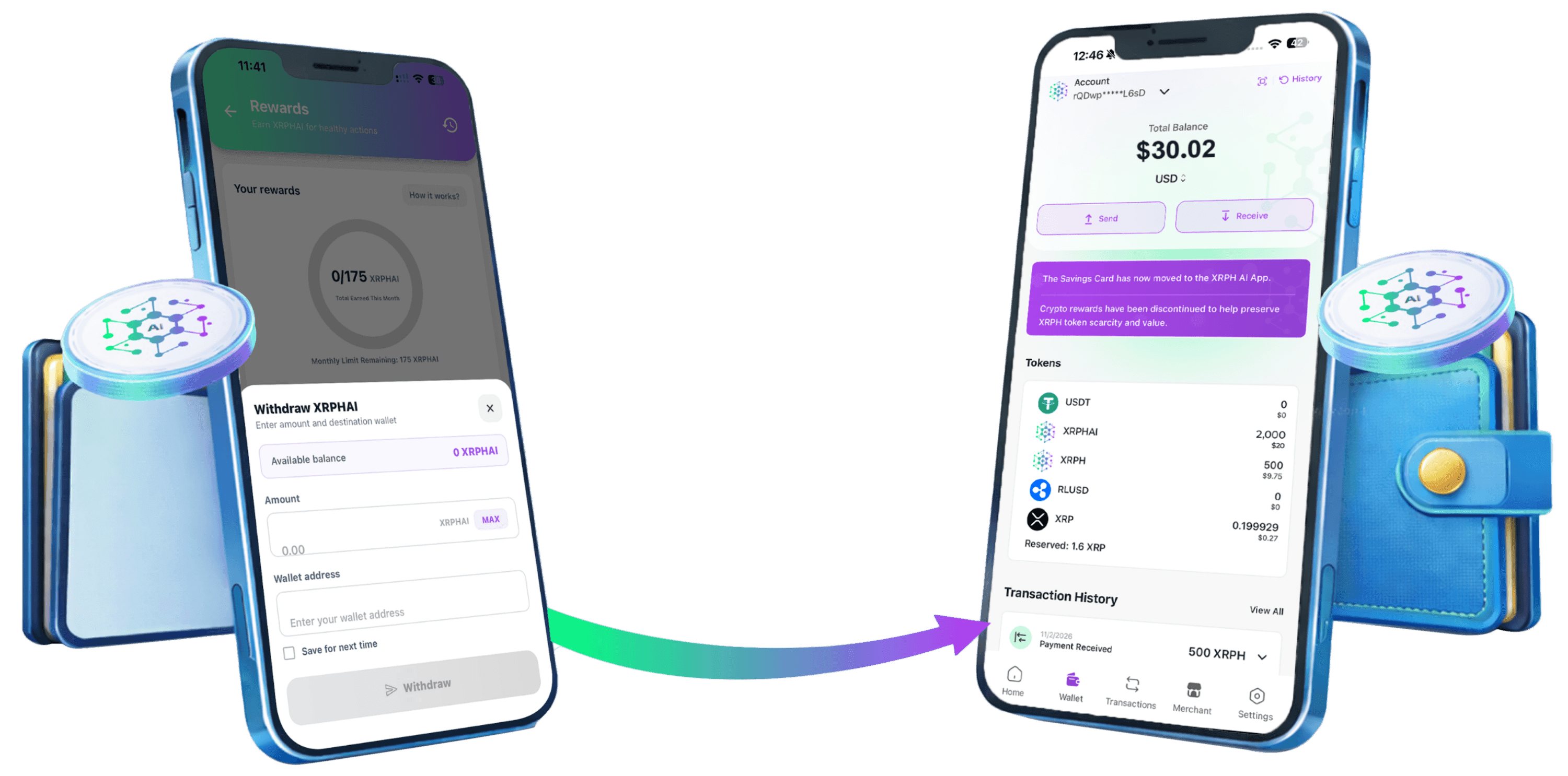 XRPH infrastructure connecting wallet utility and healthcare engagement