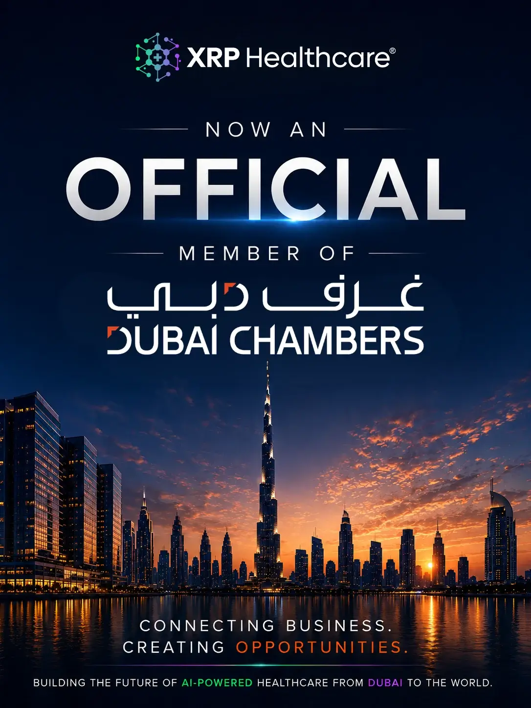 XRP Healthcare Becomes a Dubai Chambers Member to Accelerate Global AI Healthcare Growth