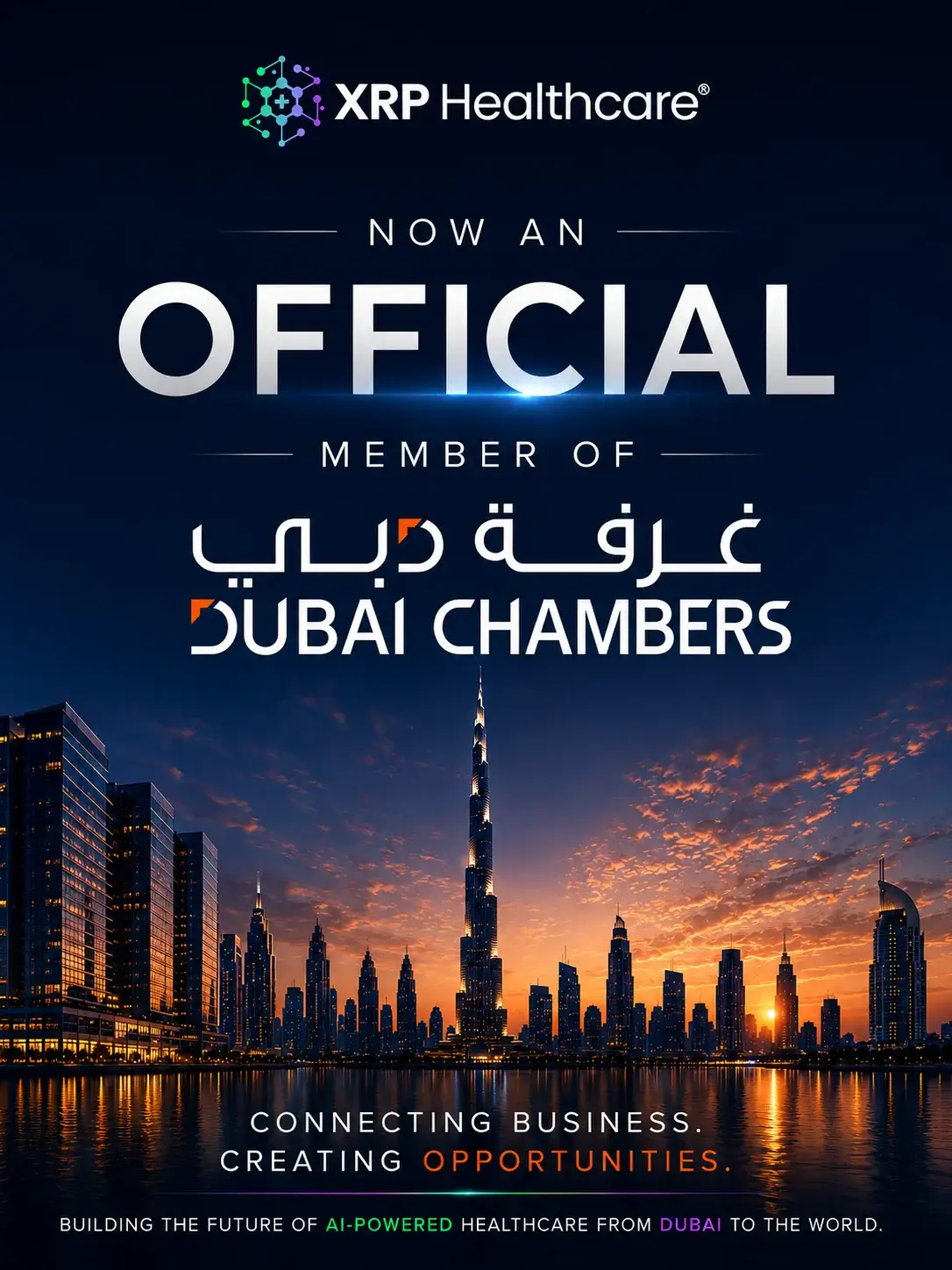 XRP Healthcare se convierte en miembro de Dubai Chambers para acelerar el crecimiento global de la atención sanitaria impulsada por IA