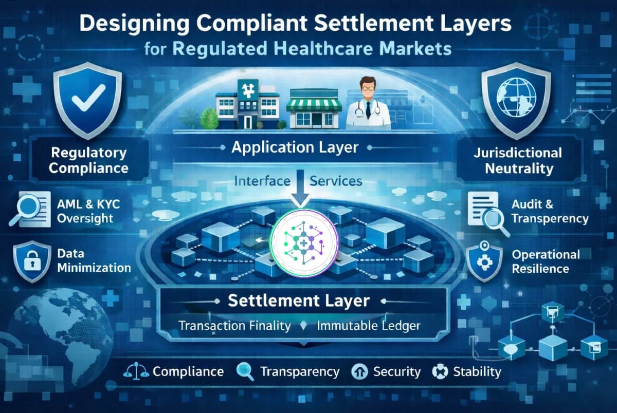 Designing Compliant Settlement Layers for Regulated Healthcare Markets