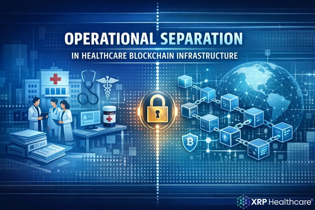 Operational Separation in Healthcare Blockchain Infrastructure